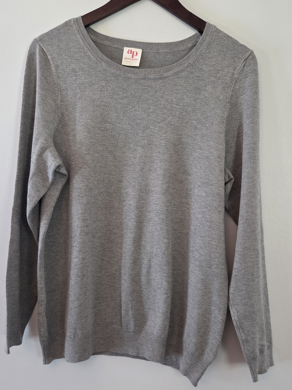 Adyson Parker Gray Knit Sweater Size M